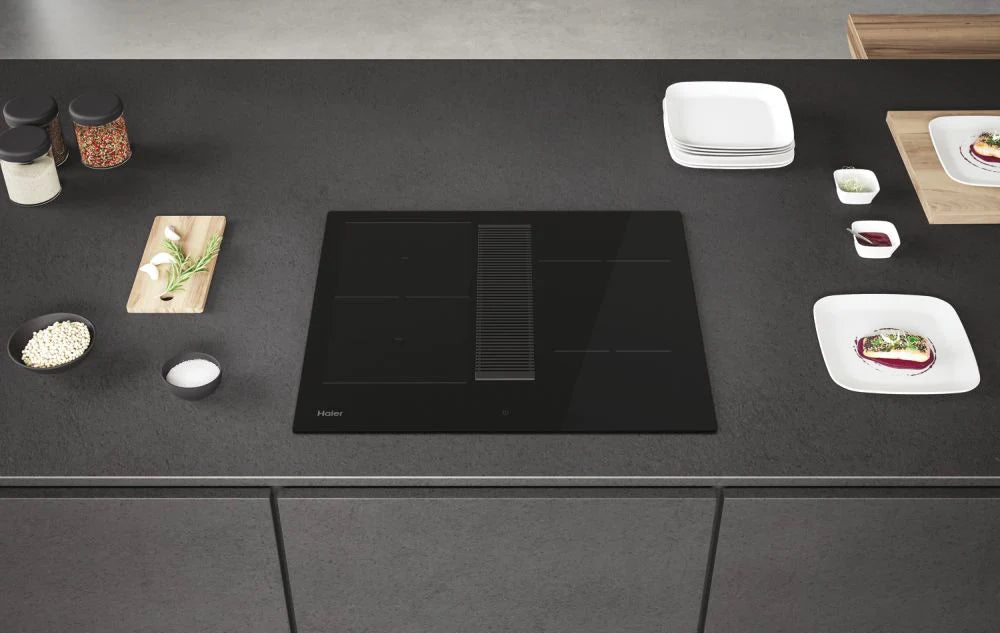 Haier HAIH6IESCF 60cm Series 6 I-Dual Induction Hob with 4 Cooking Zones