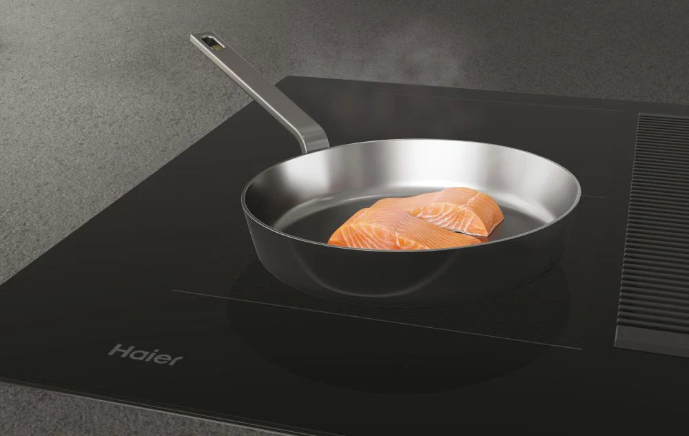 Haier HAIH6IESCF 60cm Series 6 I-Dual Induction Hob with 4 Cooking Zones