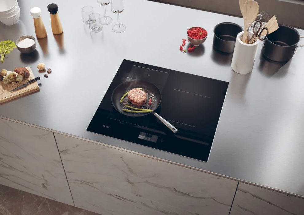 Haier HAMTSJ66TFTCF 60cm Half Flex Induction hob,WIFI I-Touch Coloured Control Interface