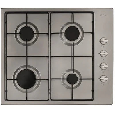 CDA HG6151SS Four burner gas hob