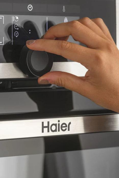 Haier HWO60SM2F9XH Series 2 I-Turn Built-In WIFI Oven with Pyrolytic & Steam Cleaning