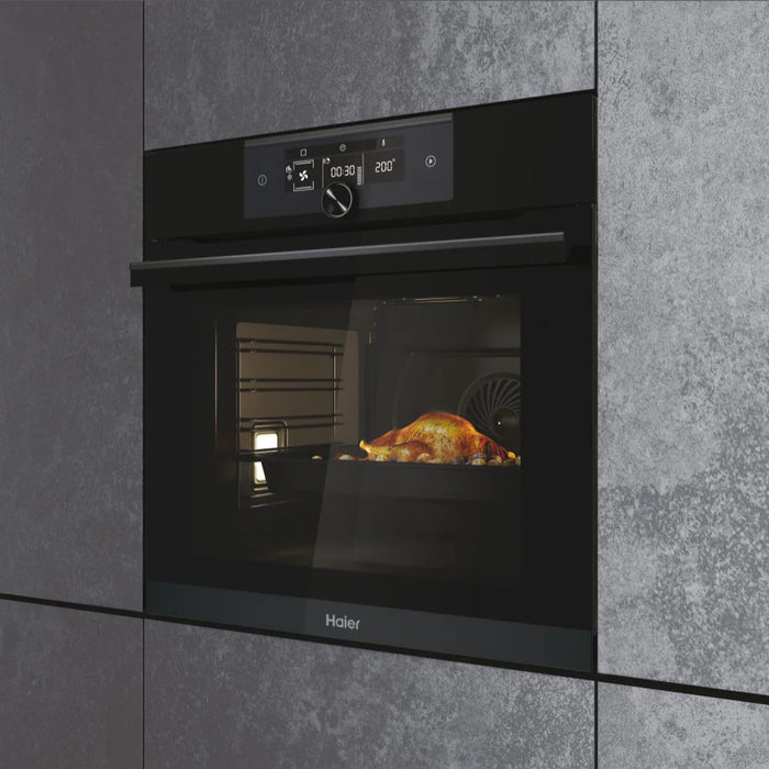 Haier HWO60SM6F5BH 60cm Series 6 I-Turn Built-in WI-FI Multifuction Oven