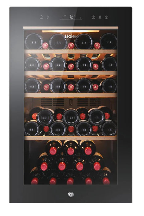 Haier HWS49GA 50cm Freestanding 49 Bottle Wine Fridge with Led Light