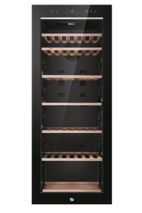 Haier HWS84GNF 50cm Freestanding 84 Bottle Wine Fridge with LED Light