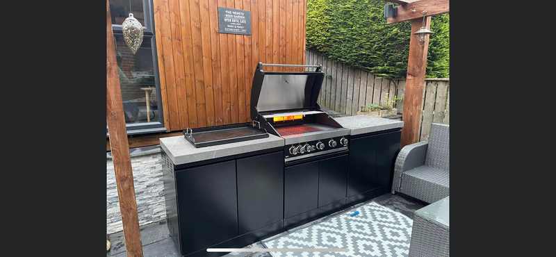 GrandPro Outdoor Kitchen with 5 Burner BBQ - 2.6m