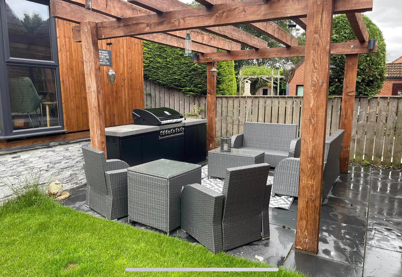 GrandPro Outdoor Kitchen with 5 Burner BBQ - 2.6m