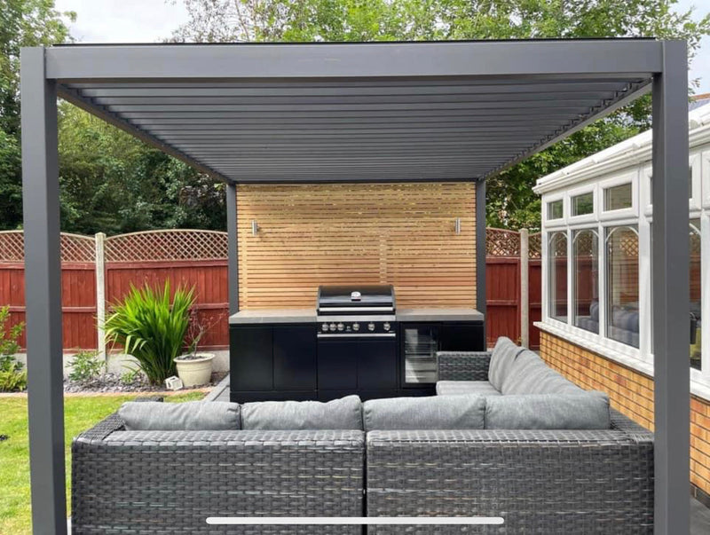 GrandPro Outdoor Kitchen with 5 Burner BBQ, - 2m