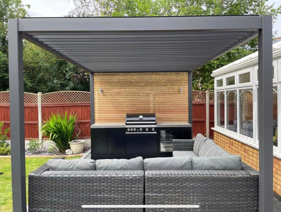 GrandPro Outdoor Kitchen 3.4M Water Fall Series Maxim G5 + Free Pizza Oven