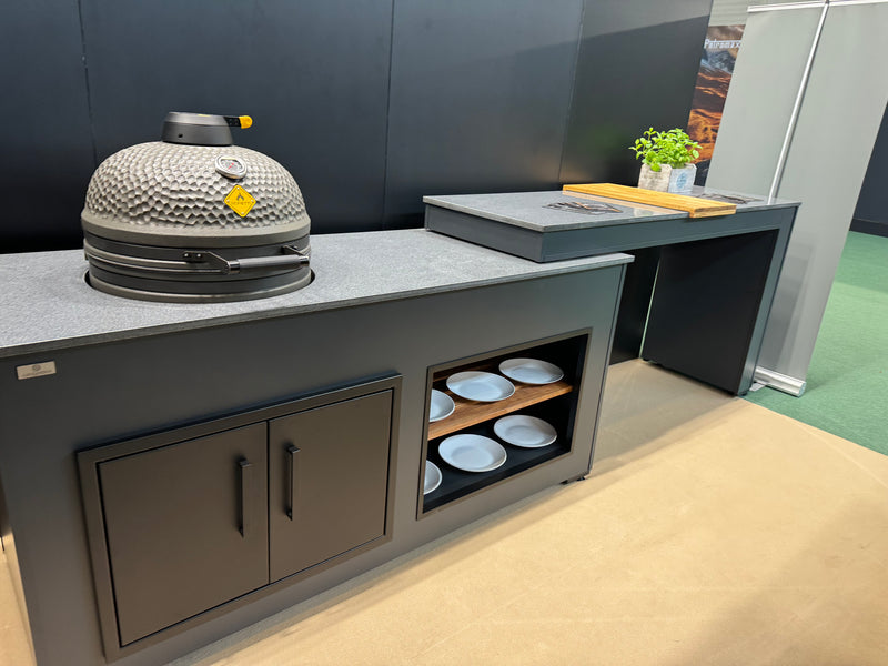 Grillandia Outdoor Kitchen with Turning Table and  Weather Cover - 2m / 3.2m