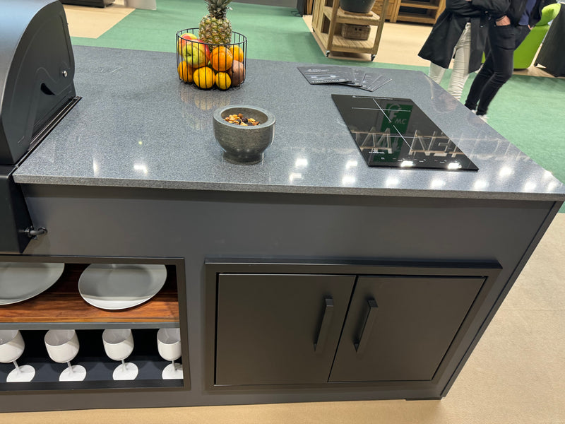 Grillandia Outdoor Kitchen Electric E-Boy Ultimate Bar Grill, Hob, and 2 Stools | 2M