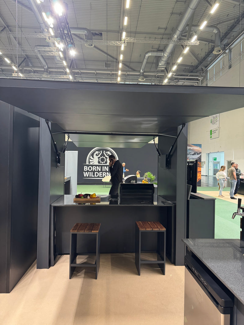 Grillandia Outdoor Kitchen Cabana Pod with Two Doors GrandHall 4 Burner - 2.4m