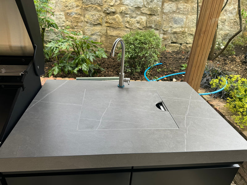 GrandPro Outdoor Kitchen Maxim 5 Burner, Fridge and Sink - 2.6m