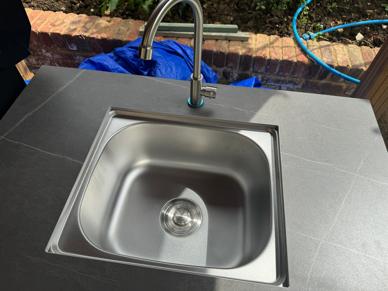 GrandPro Outdoor Kitchen Maxim 5 Burner, Fridge and Sink - 2.6m