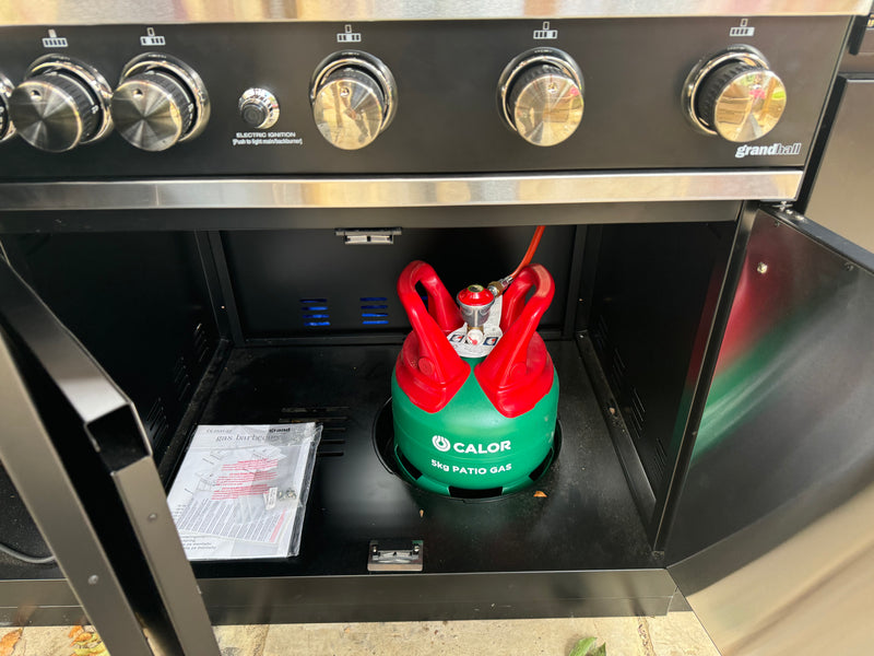 GrandPro Outdoor Kitchen Maxim 5 Burner, Fridge and Sink - 2.6m