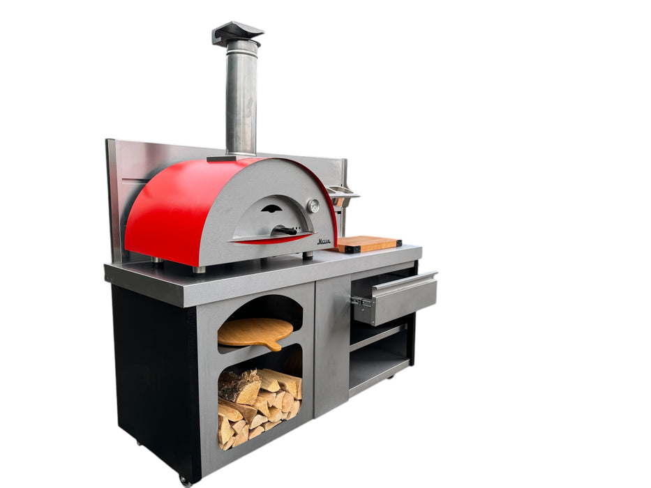 Vision Outdoor Open Shelve Pizza Ovens Station