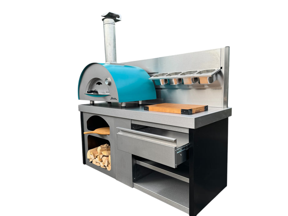 Vision Outdoor Open Shelve Pizza Ovens Station