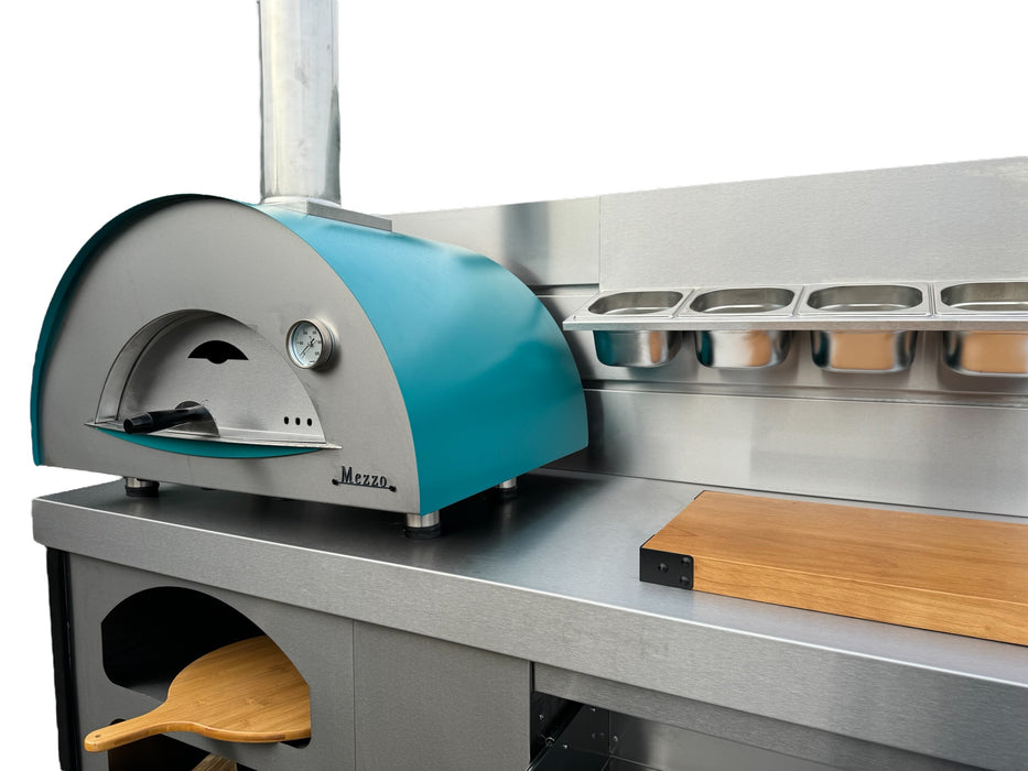 Vision Outdoor Open Shelve Pizza Ovens Station