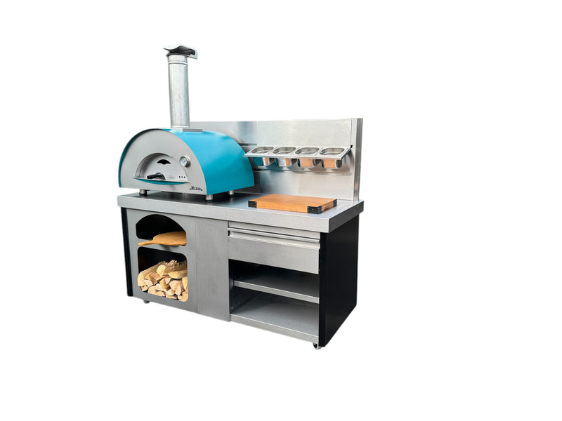 Vision Outdoor Open Shelve Pizza Ovens Station