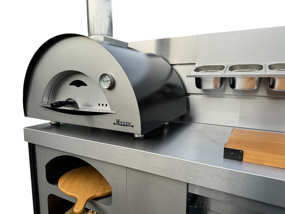 Vision Outdoor Open Shelve Pizza Ovens Station