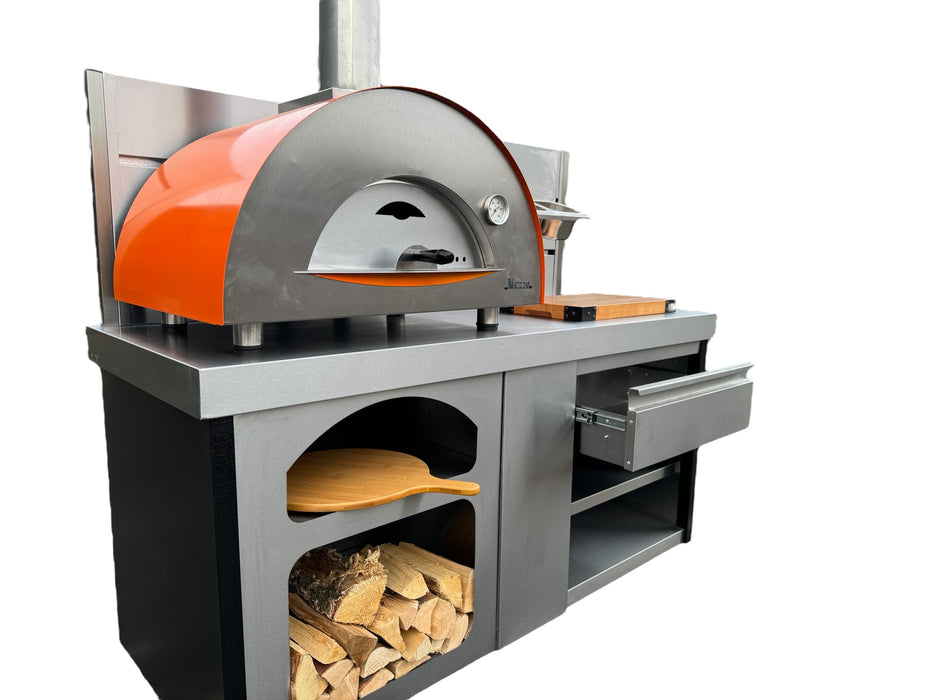 Vision Outdoor Open Shelve Pizza Ovens Station