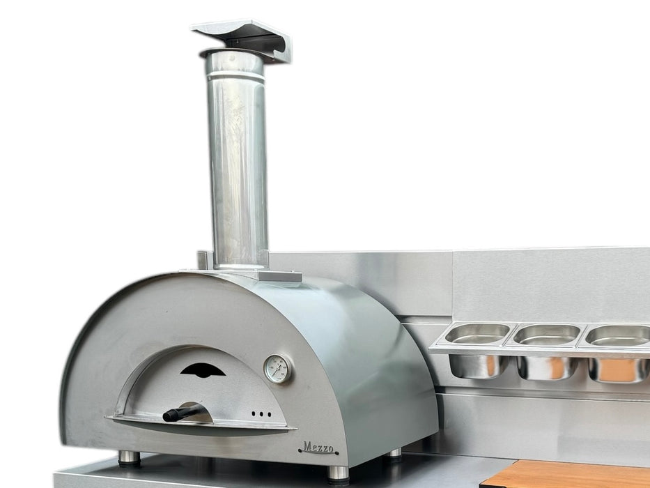 Vision Outdoor Open Shelve Pizza Ovens Station