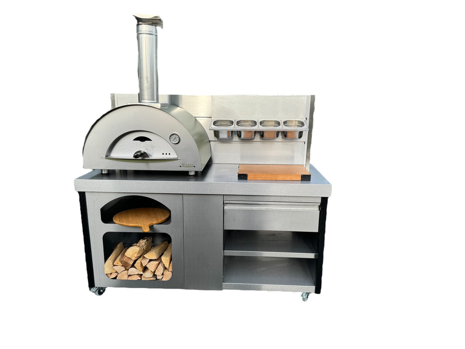 Vision Outdoor Open Shelve Pizza Ovens Station