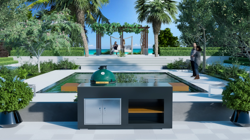 Grillandia Outdoor Kitchen Large or XL Green Egg and Weather Cover - 2M