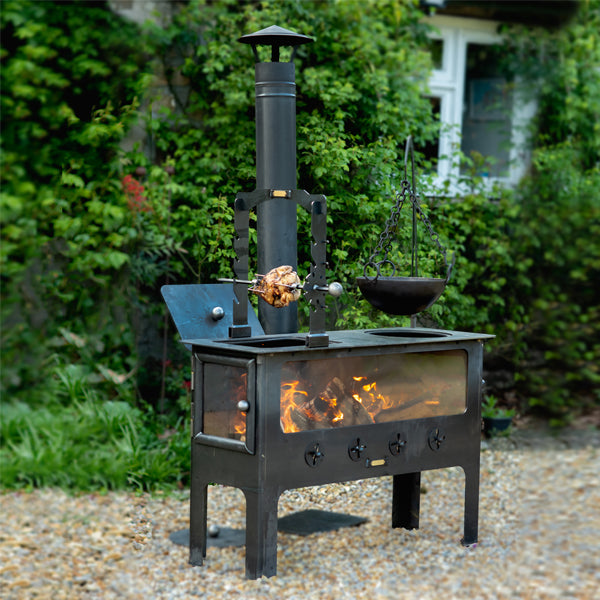Large Outdoor Wood Burner BBQ