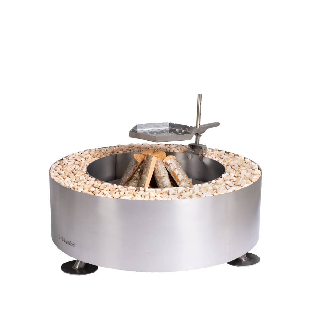 GrillSymbol stainless steel fire bowl Luna-Silver ∅ 119 cm