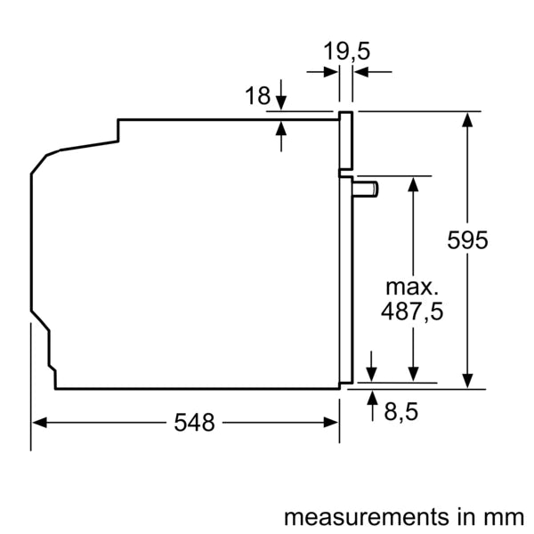 NEFF N30 Built-In Oven Slide&Hide 60CM Stainless Steel-B3CCC0AN0B