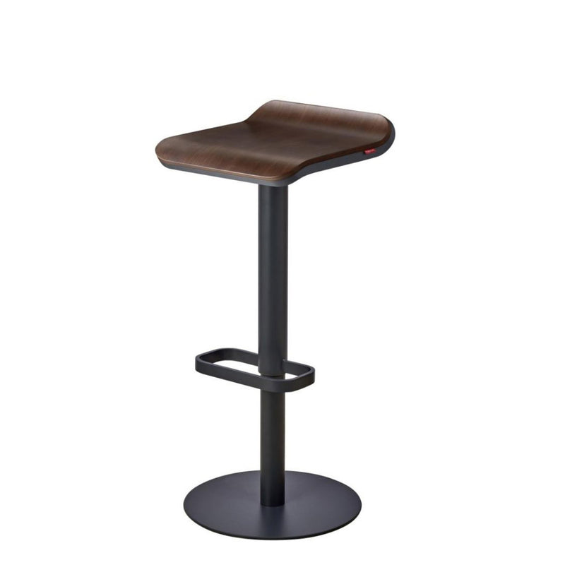 Bar Stool ED Height Static Anthracite/Walnut