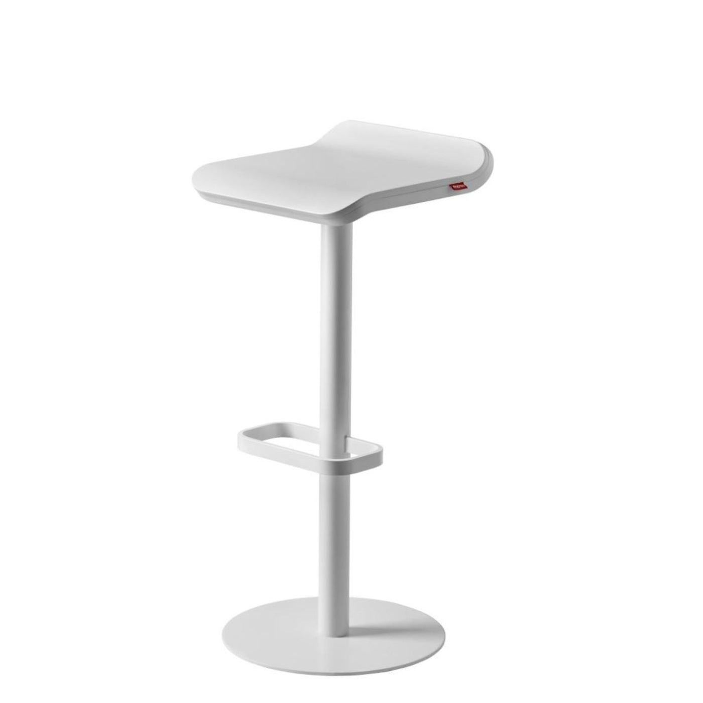 Bar Stool ED Height-adjustable white x2