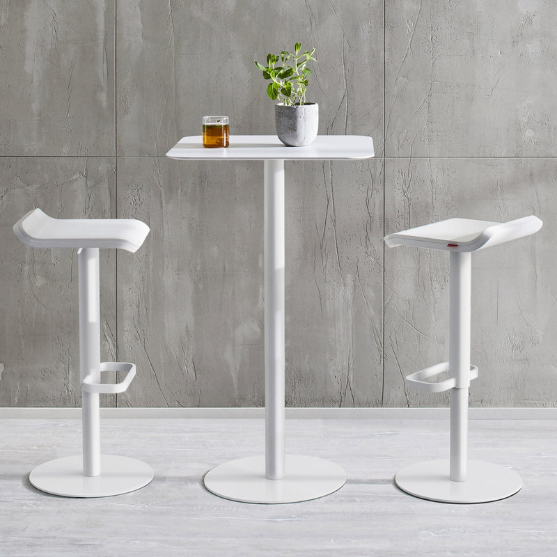 Bar Stool ED Height-adjustable white