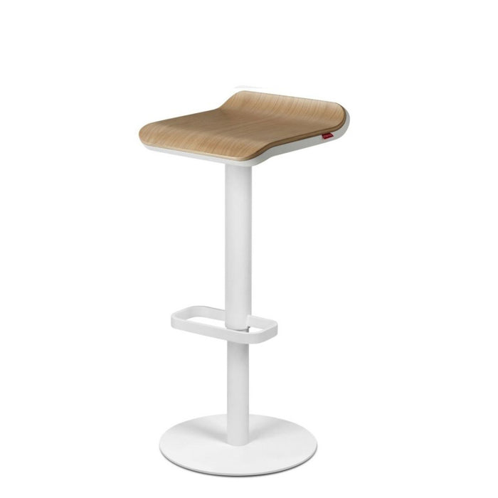 Bar Stool ED Height Static White/Oak x2