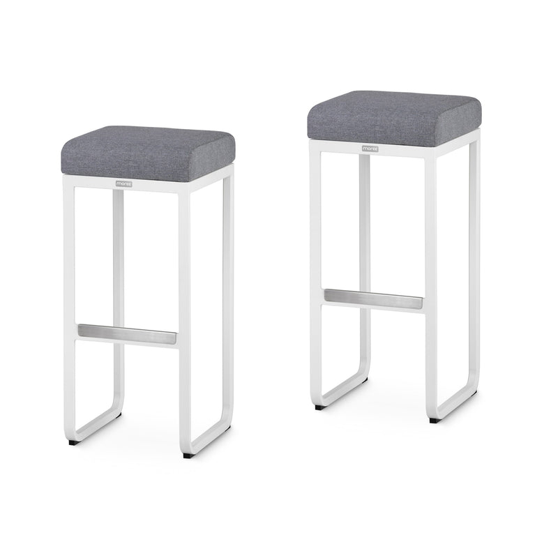 Luxurious Air White Outdoor Bar, 2.2M Made of Aluminium, Modular System for Private and Commercial Use