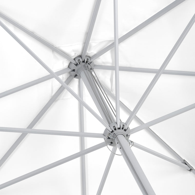 Luxurious Air White Outdoor Bar, 2.2M Made of Aluminium, Modular System for Private and Commercial Use