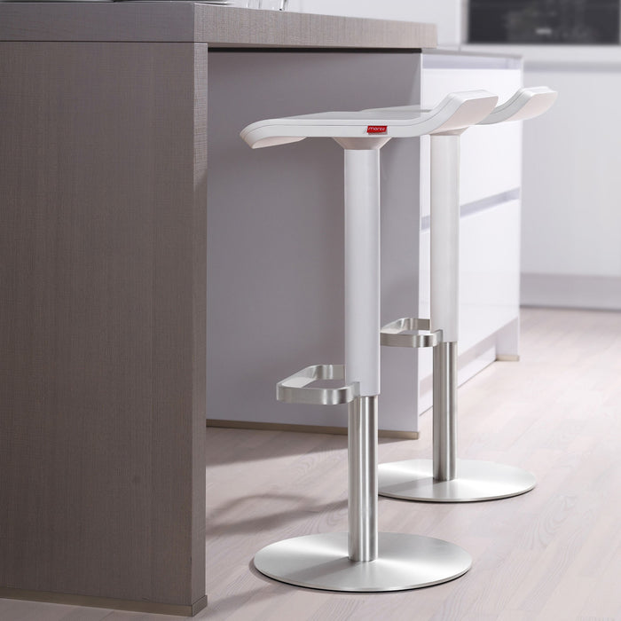 Bar Stool ED Height-adjustable  anthracite / walnut / stainless steel x2