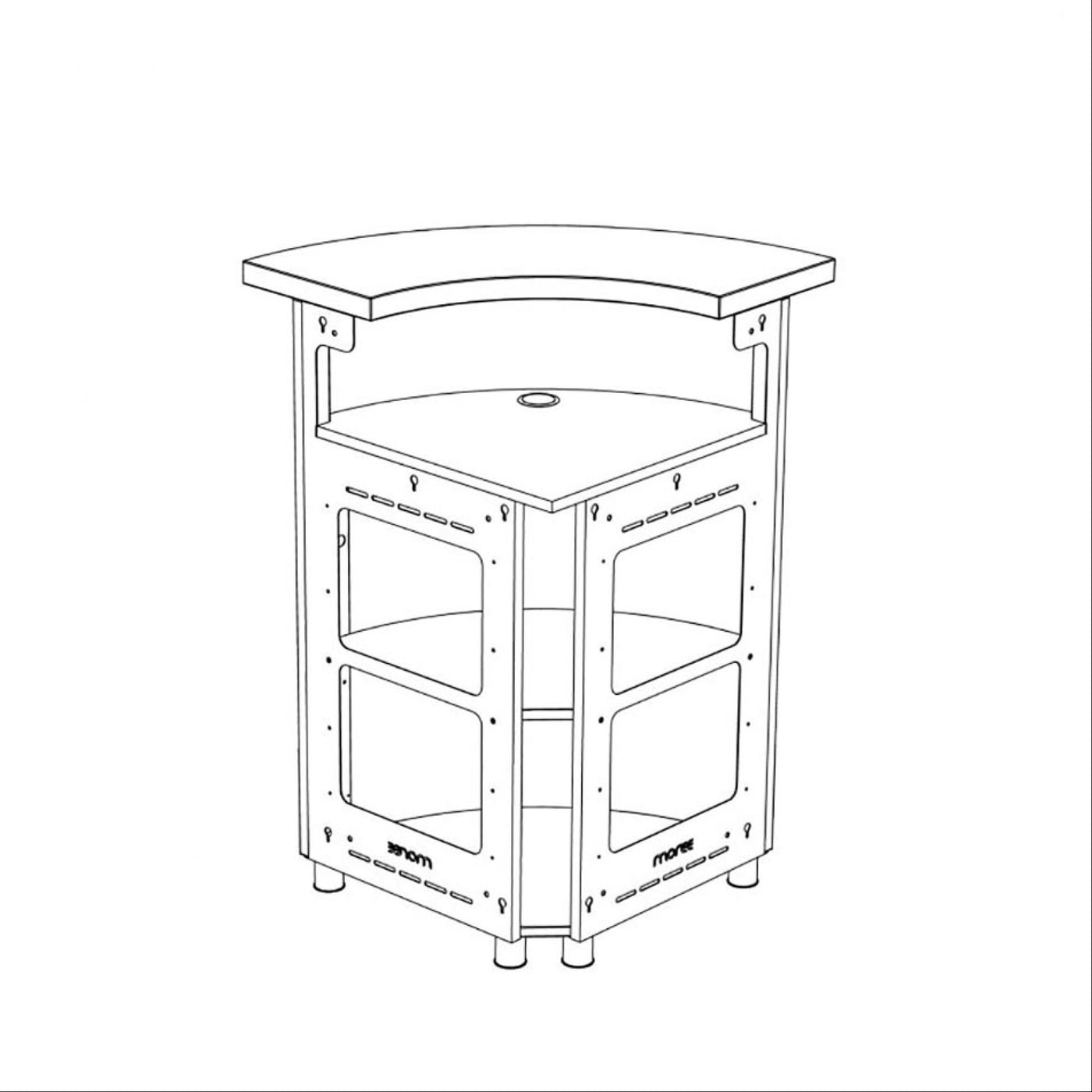 Bar Element Iluminated / Counter LED - Complete Set 10 + Sink