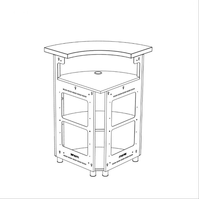 Bar Element Iluminated / Counter LED - Complete Set 9 + Sink