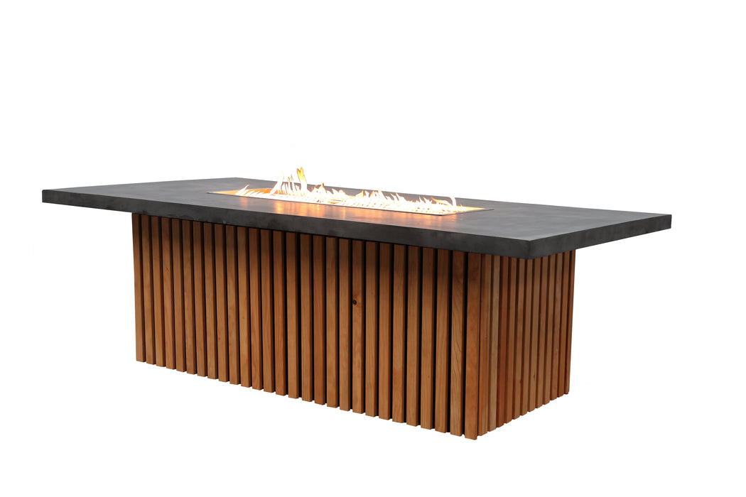 Roma Firepit Dining Table Set