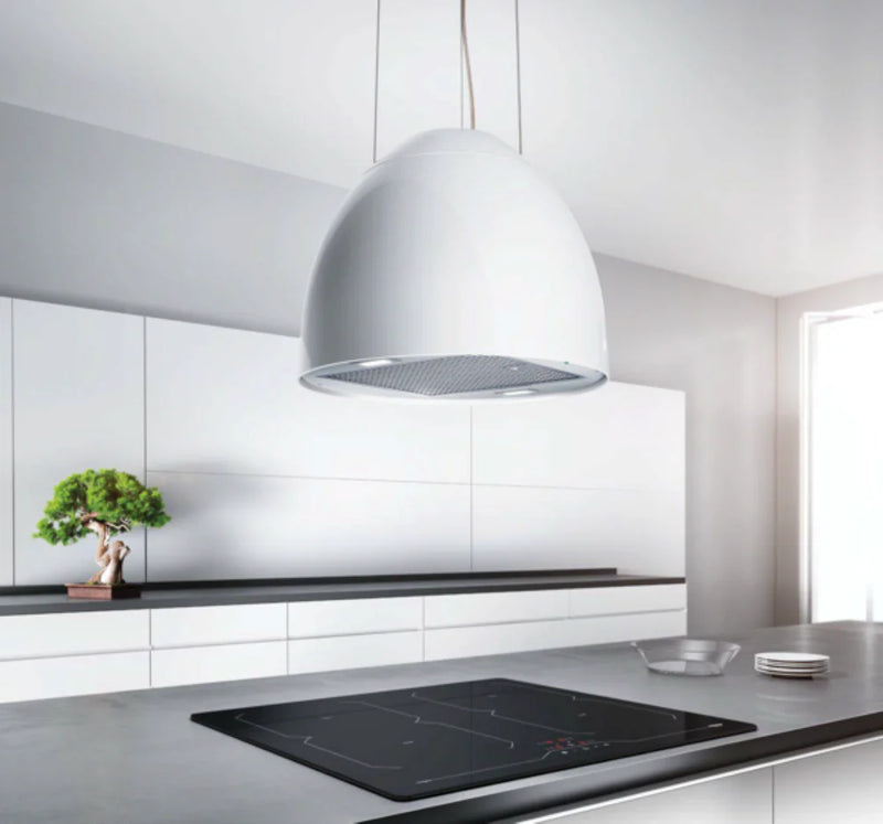Airforce New Moon 45cm Island Cooker Hood with Integra System - White