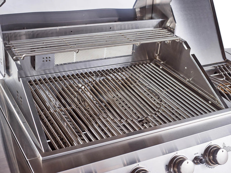 Outback Signature II 4 Burner Hybrid – Stainless Steel + Gas Bottle Cabinet