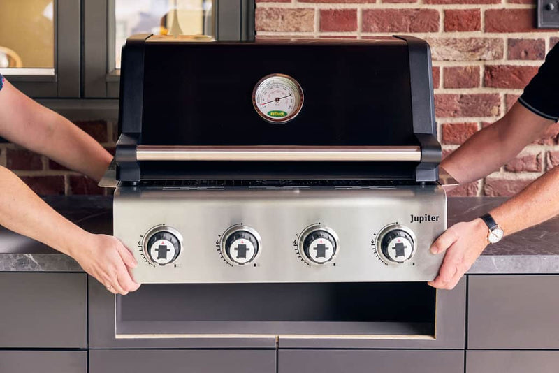 Jupiter 4 Burner Hybrid Black – Built In
