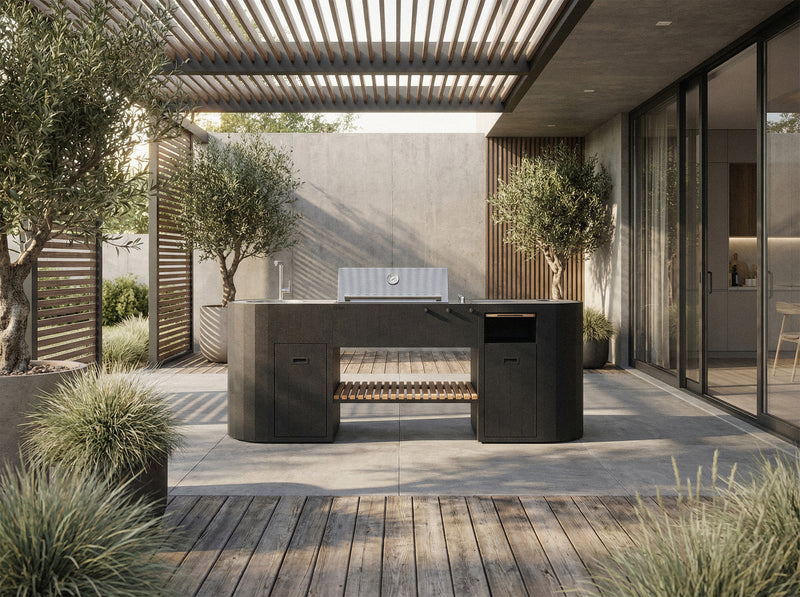 OVO Outdoor kitchens Paired with 3 Burner Gas BBQ, and Sink GL | 2.3M