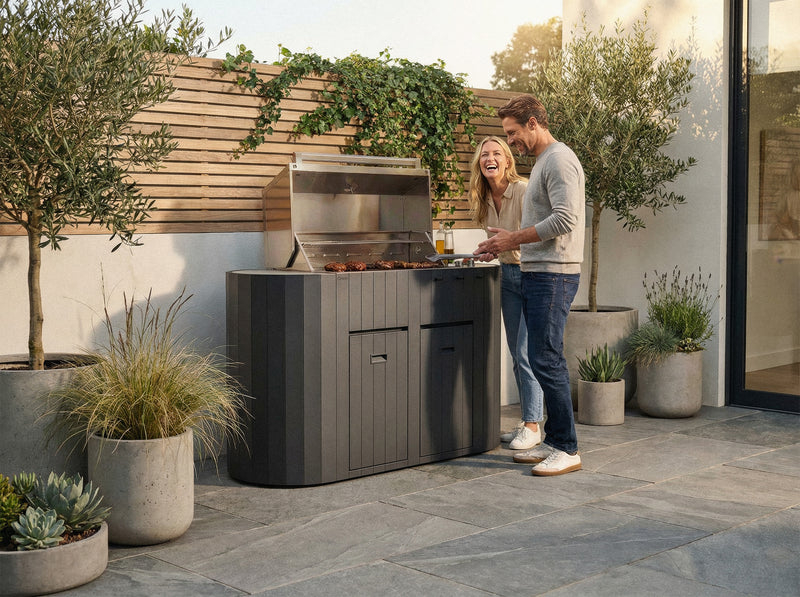 OVO Outdoor kitchens Paired with 3 Burner Gas BBQ, GS | 1.5M