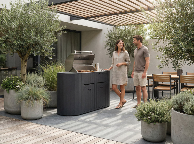 OVO Outdoor kitchens Paired with 3 Burner Gas BBQ, GS | 1.5M