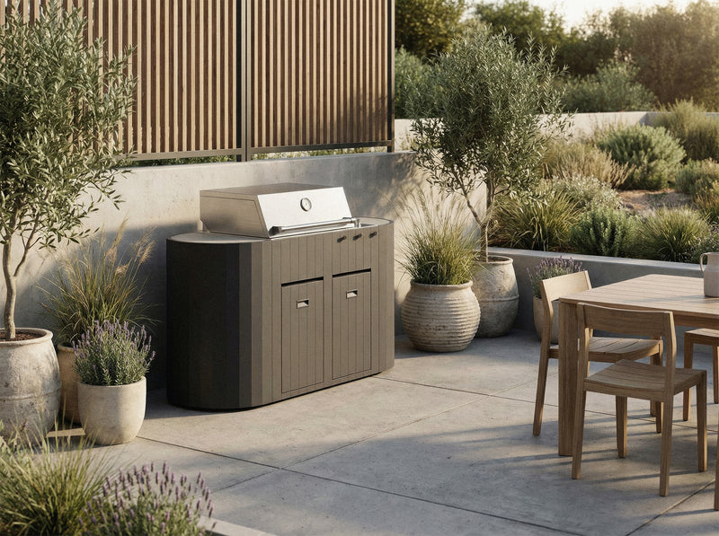 OVO Outdoor kitchens Paired with 3 Burner Gas BBQ, GS | 1.5M