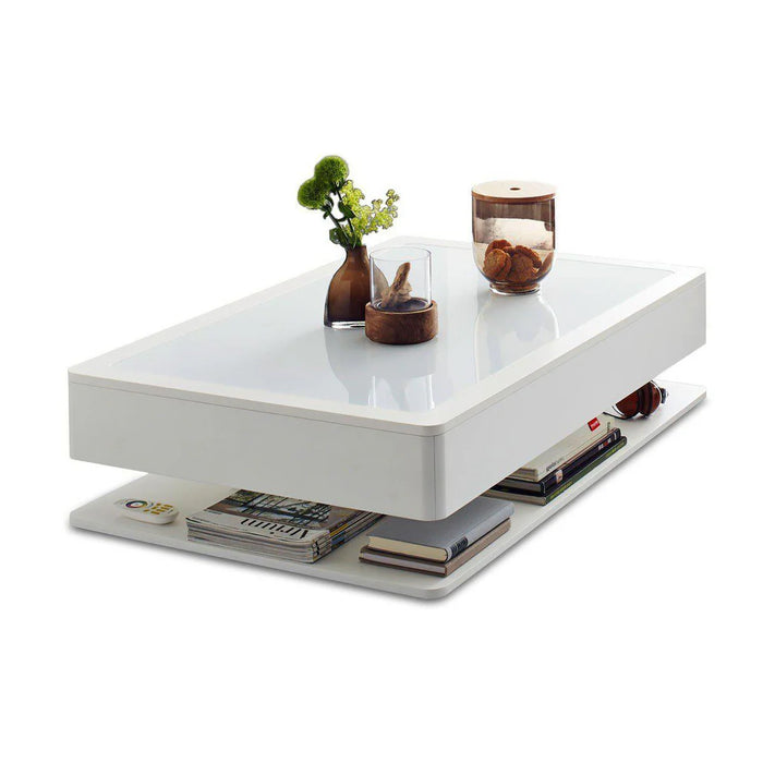 Illuminated Elegance Ora LED Coffee Table with Modern Light-Up Design