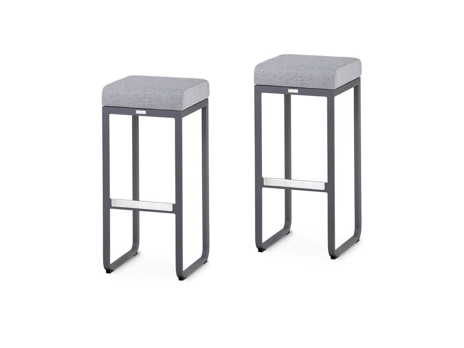 Luxurious Air anthracite Outdoor Bar Stool x2