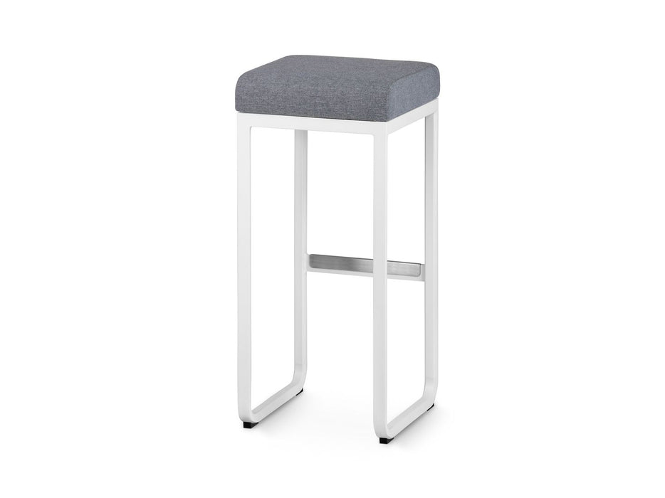 Luxurious Air White Outdoor Bar Stool x2